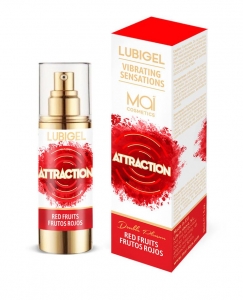 Жидкий вибратор "Attraction" со вкусом лесных ягод, 30ml