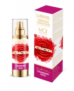 Жидкий вибратор "Attraction" со вкусом клубники, 30ml