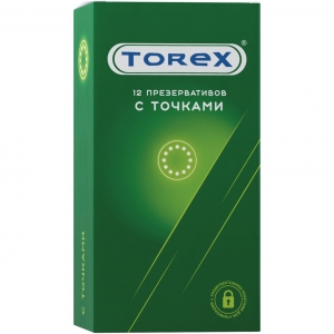 Презервативы "Torex" с точками, 12шт