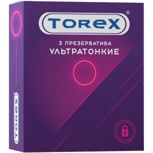 Презервативы "Torex" ультратонкие, 3шт