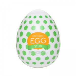 Мастурбатор "Tenga Egg Stud" с рельефом в виде шестигранников