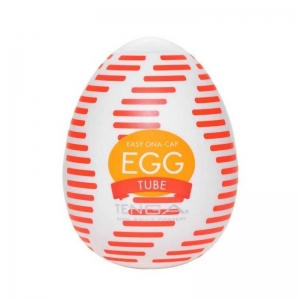 Мастурбатор "Tenga Egg Tube" с рельефом в виде лепестков