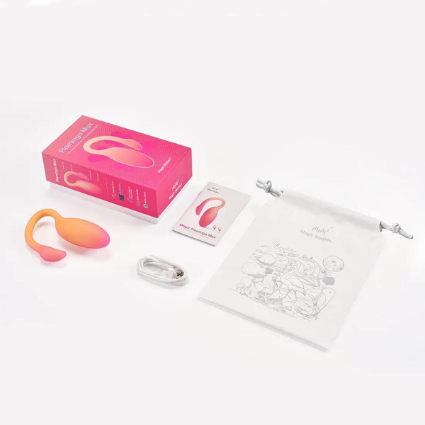 Вибратор + тренажер Кегеля "Flamingo Max" + приложение, оранжевый