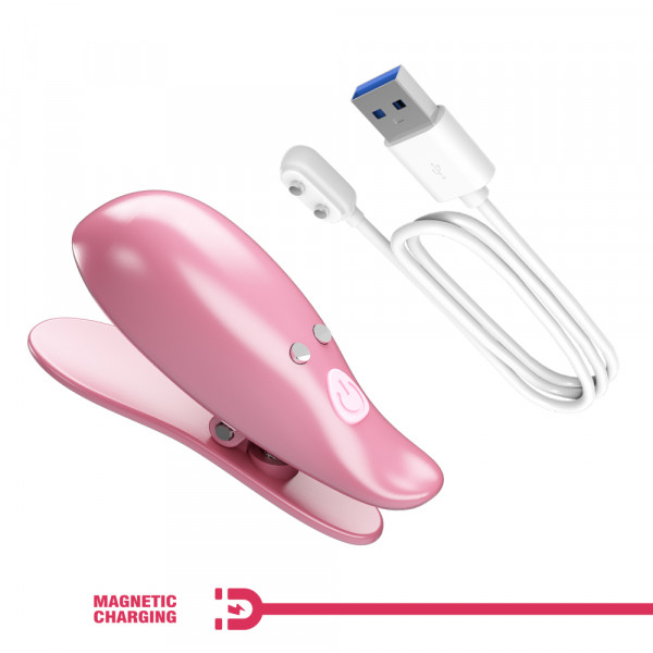 Зажимы на соски с вибрацией "Pretty Love Cayley" на дистанционном управлении