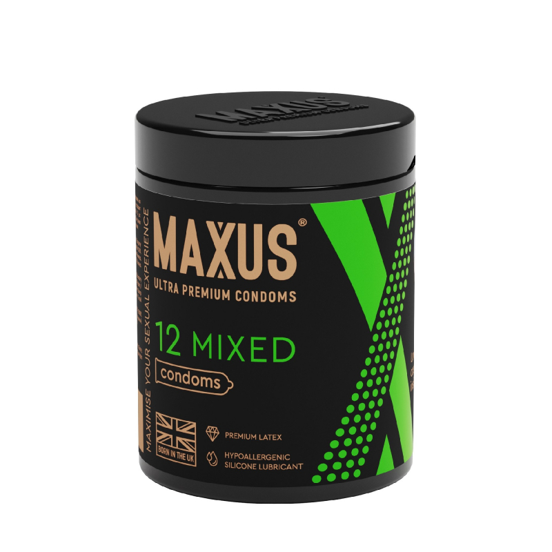 Презервативы ассорти "Maxus Mixed" 12шт 